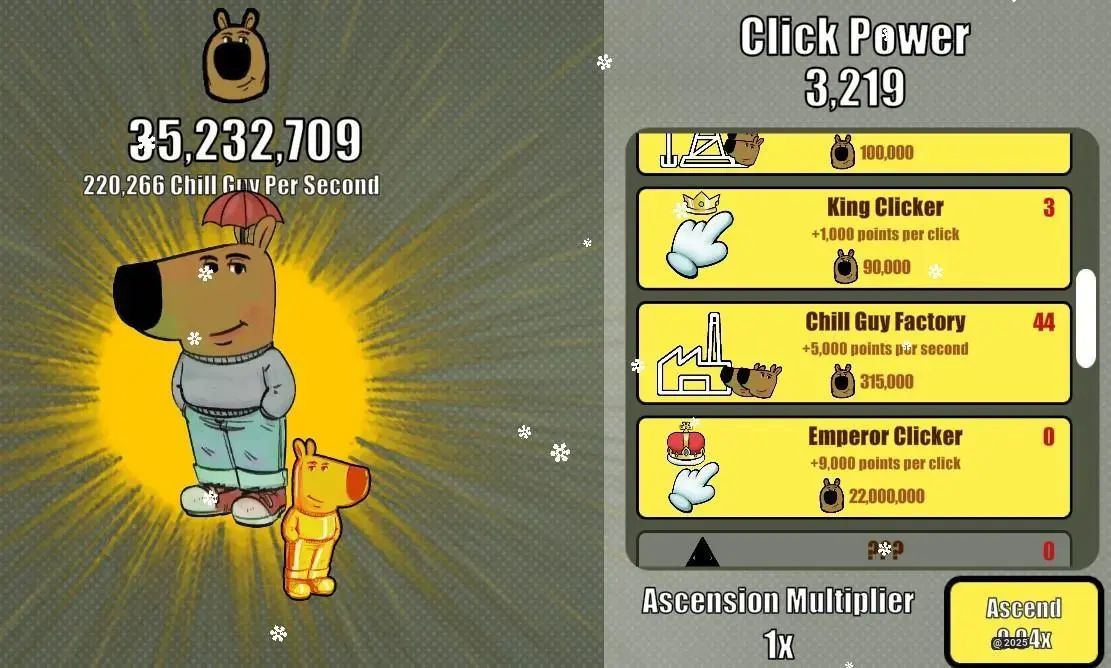 Chill Guy Clicker - Tap into Relaxation and Build Your Chill Empire!